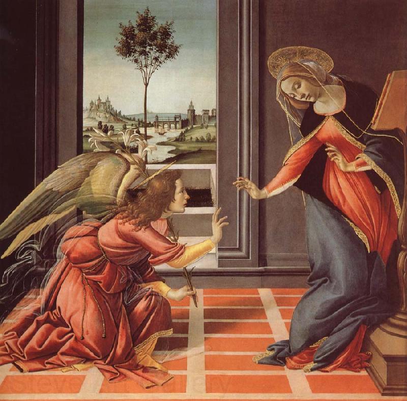 Sandro Botticelli The Annunciation Norge oil painting art